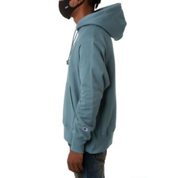 🆕Champion | Reverse Weave Hoodie Carefree Teal Size Medium Adult - Picture 6 of 11